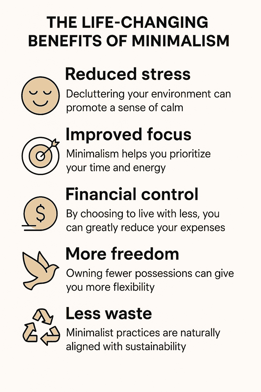 The Life-Changing Benefits of Minimalist lifestyle