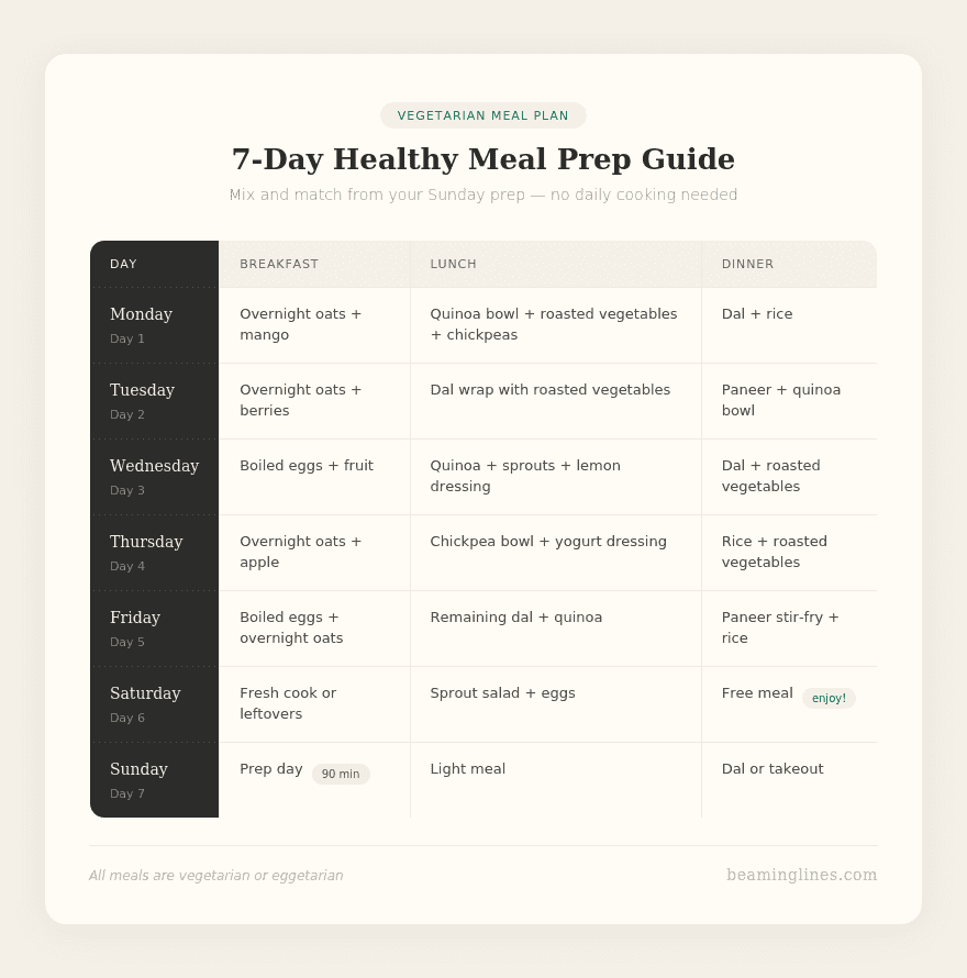 healthy meal plan prep- beaming lines